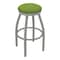 Holland Bar Stool Co 30" Swivel Bar Stool, Nickel Finish, Canter Kiwi Green Seat 80230AN009 - alternate 1